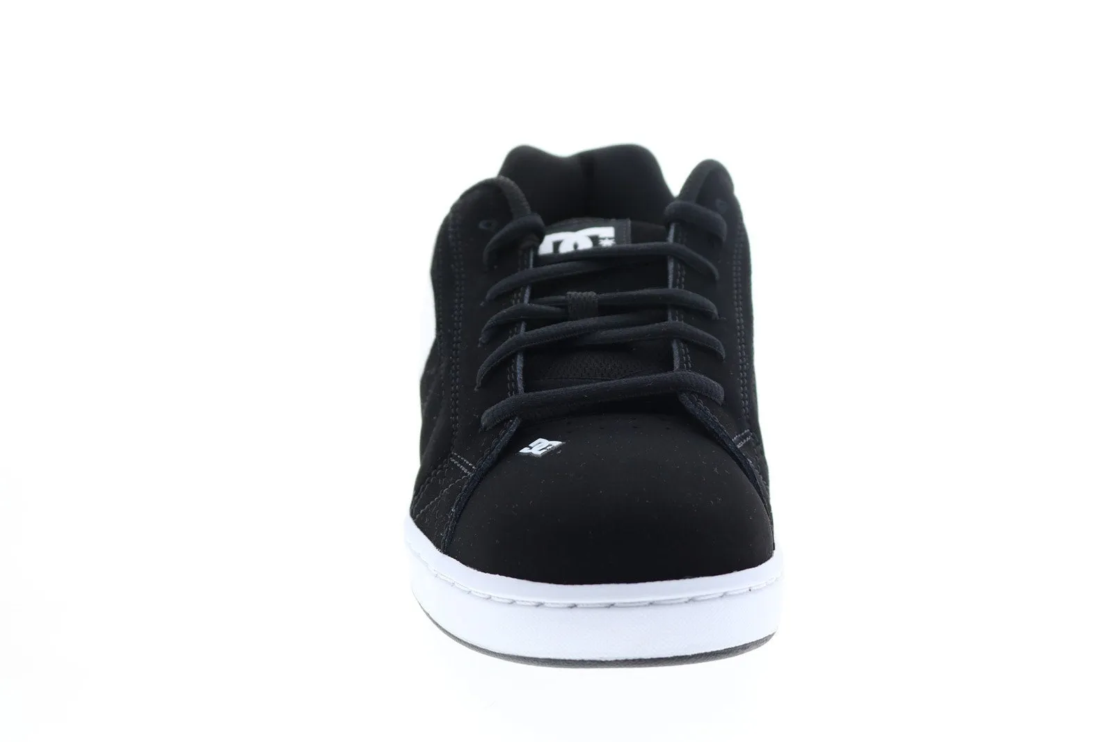 302361-BLW Men's Black Suede Lace-Up Skate Sneakers