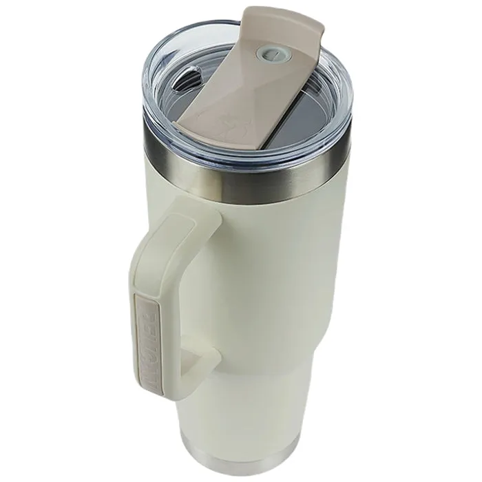 40 oz. Pelican Sand Porter Recycled Double Wall Stainless Steel Travel Tumbler