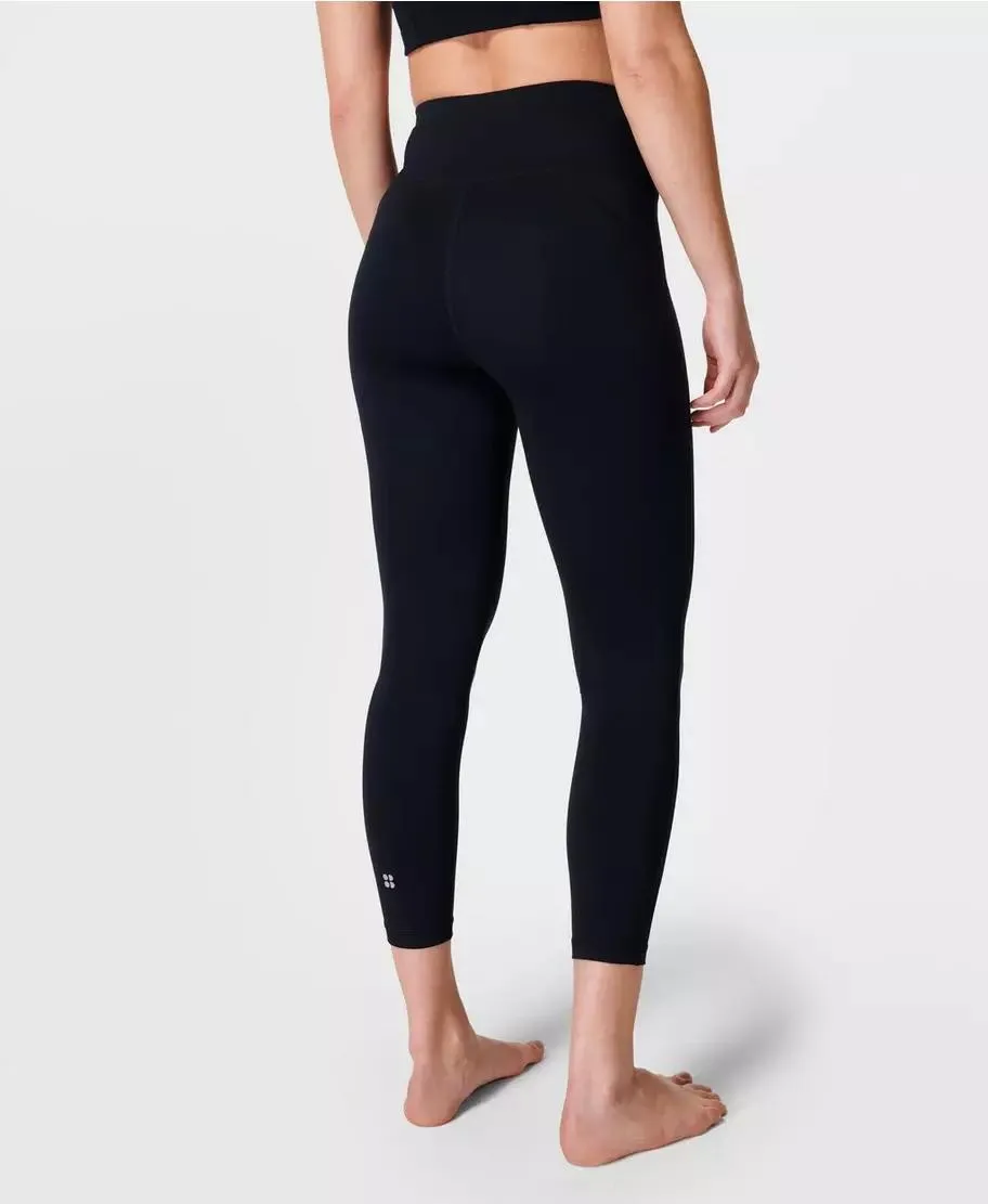 7/8 Black Leggings: All-Day Comfort with Style - SB8946