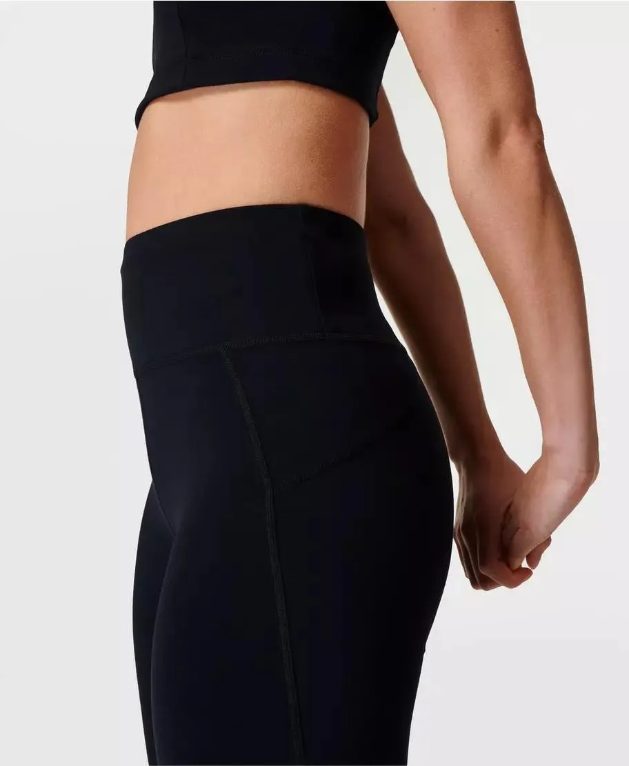 7/8 Black Leggings: All-Day Comfort with Style - SB8946