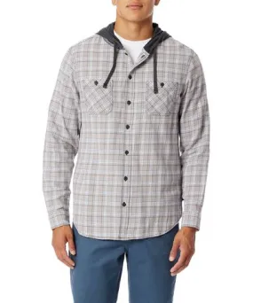 Quartz Switchback Plaid Flannel Men's Hoodies by UNIONBAY