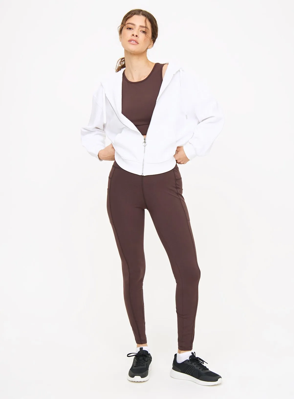 Active Chocolate High Waisted Performance Leggings XXL - Buy Online from Tu