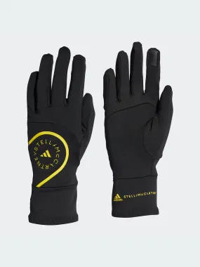 Adidas Stella Mccartney Gloves - Black/Shock Yellow