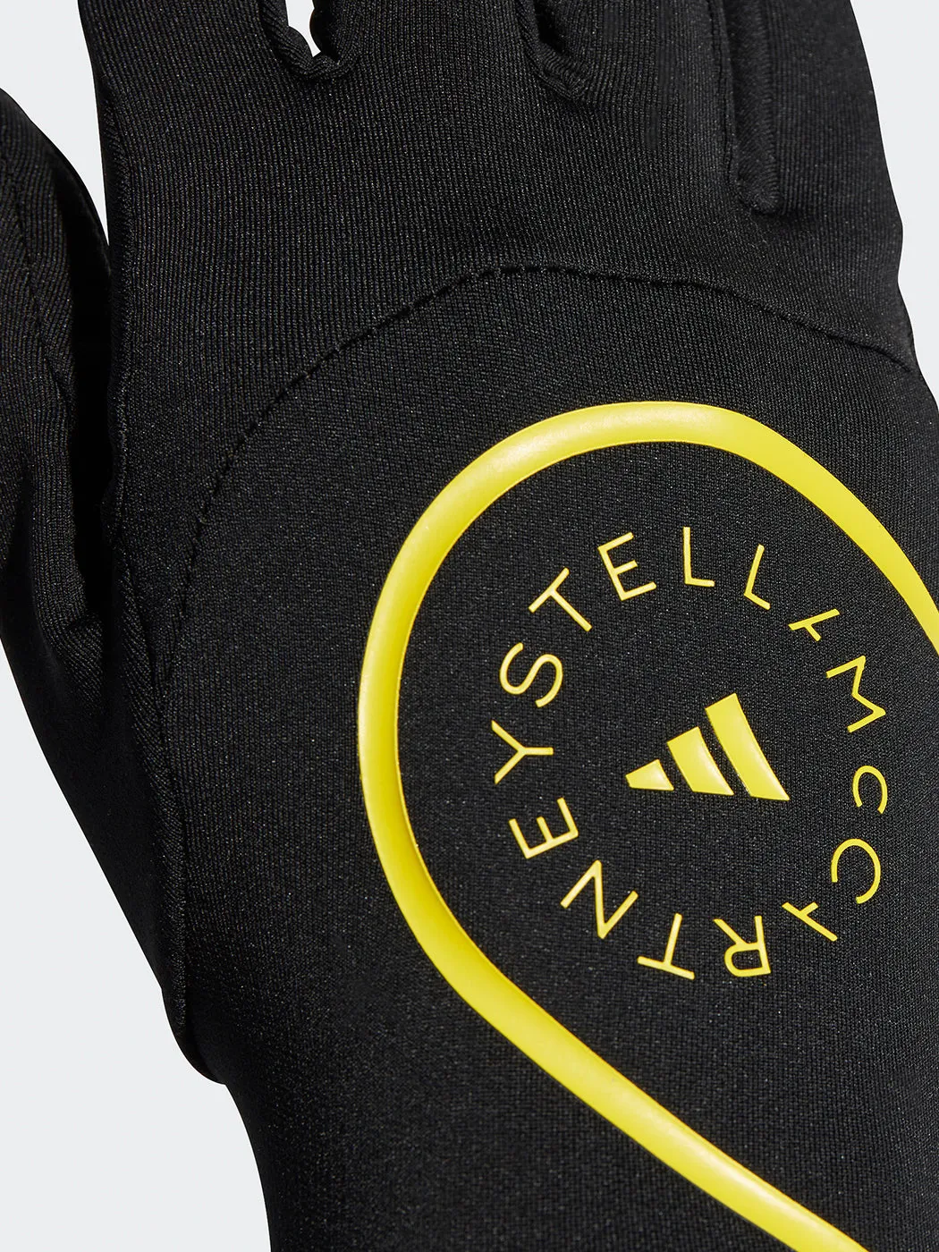 Adidas Stella Mccartney Gloves - Black/Shock Yellow