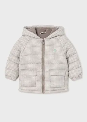 Aiden Stripe Quilted Jacket - Heather Latte