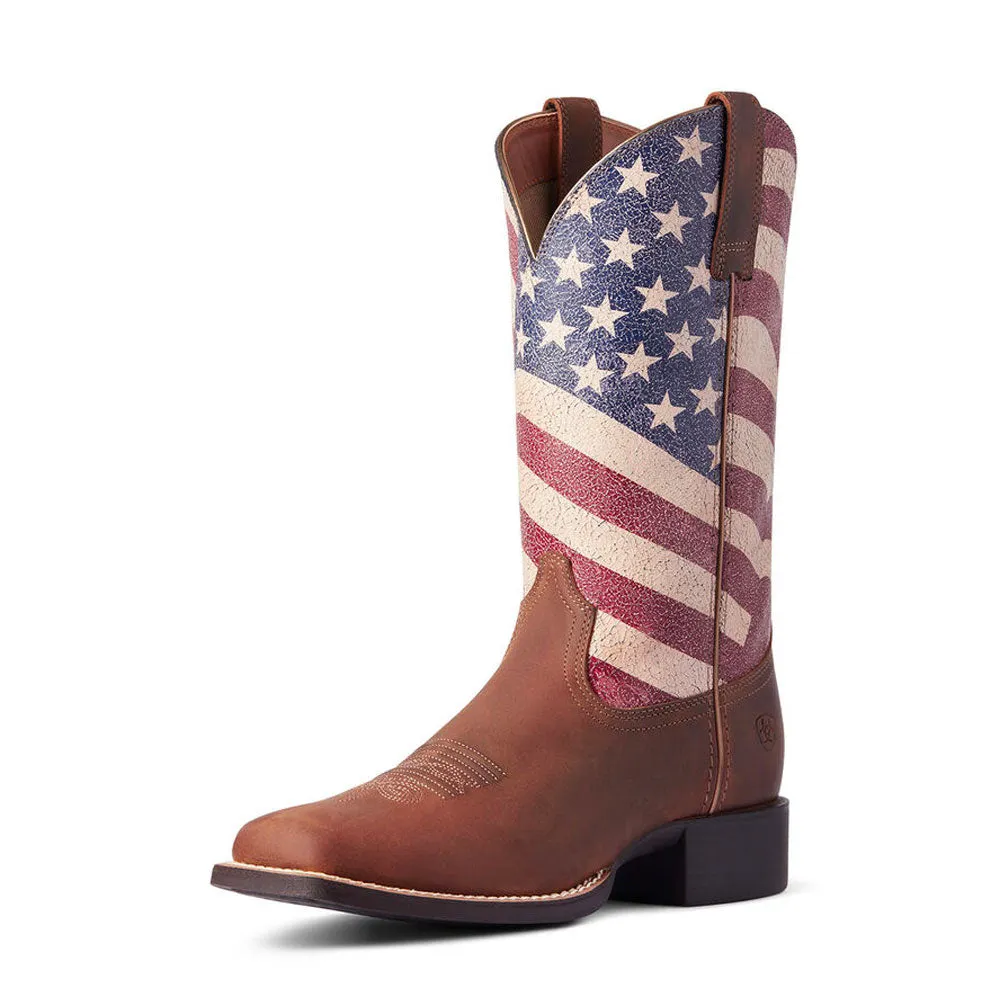 Ariat Women's Round Up Patriot Cowboy Boot