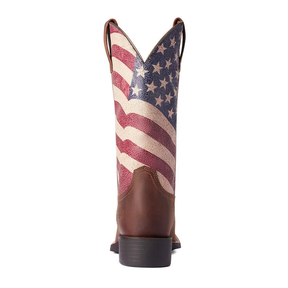 Ariat Women's Round Up Patriot Cowboy Boot