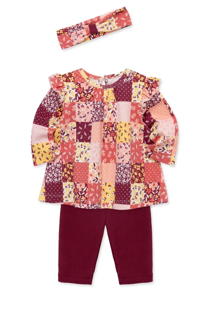 Autumn Baby Patchwork Outfit