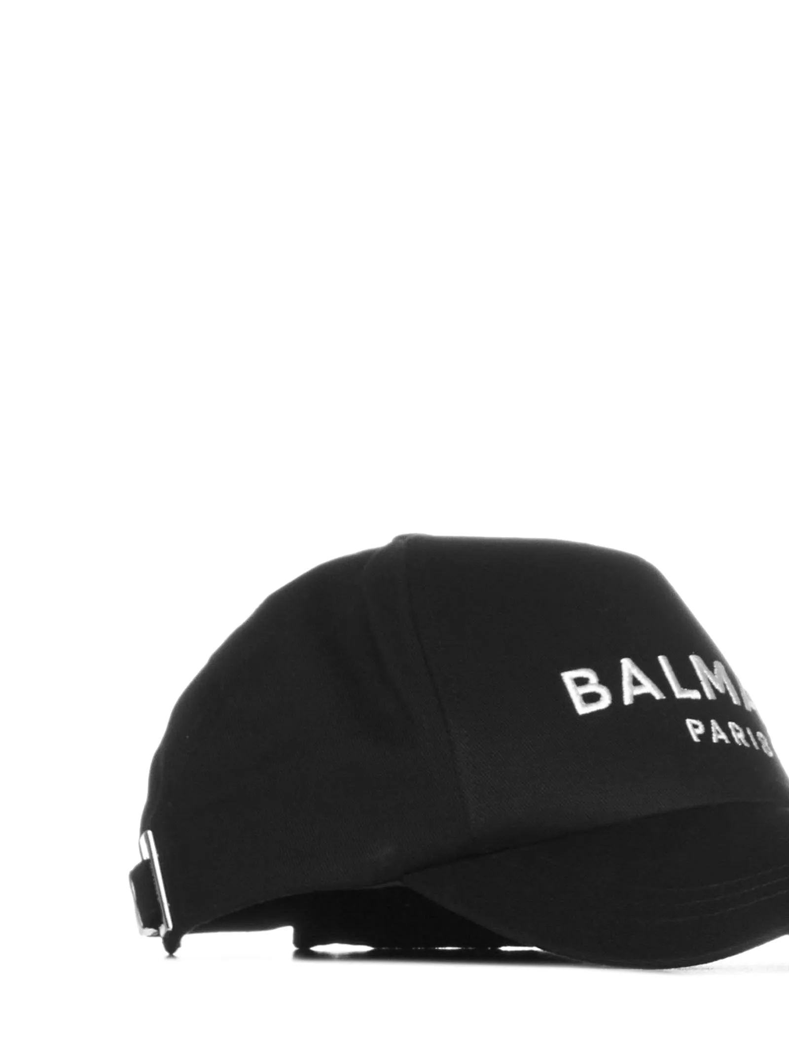 Balmain logo embroidered cap