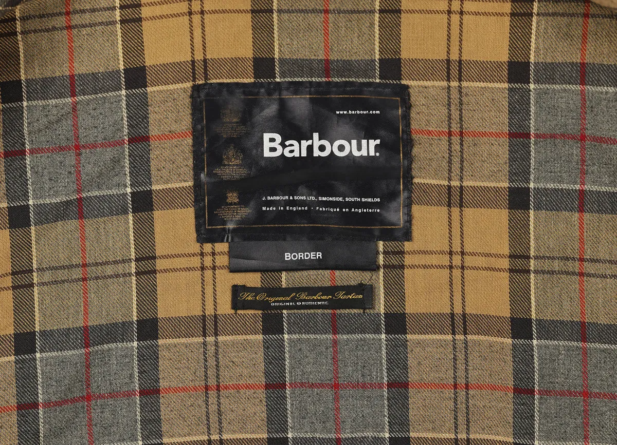 Barbour Border Wax Jacket - Blue - XXL