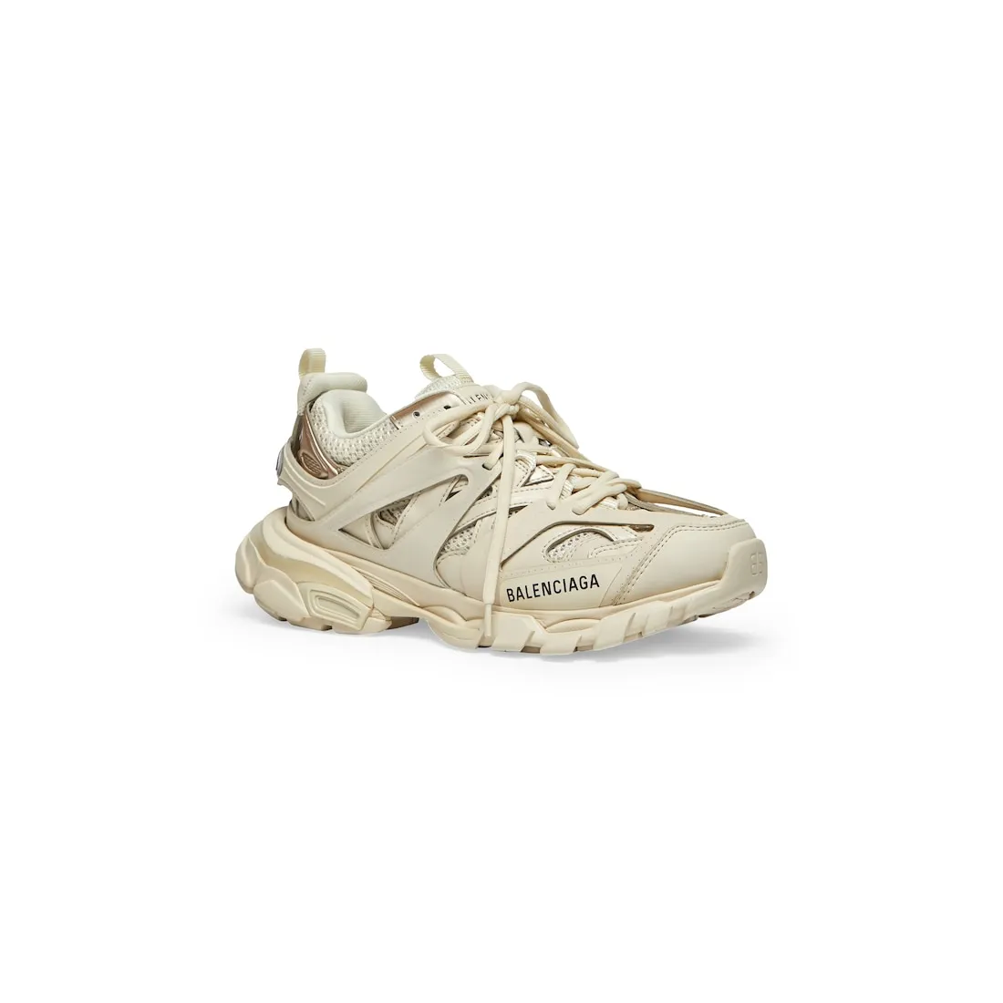 Beige women's athletic sneakers