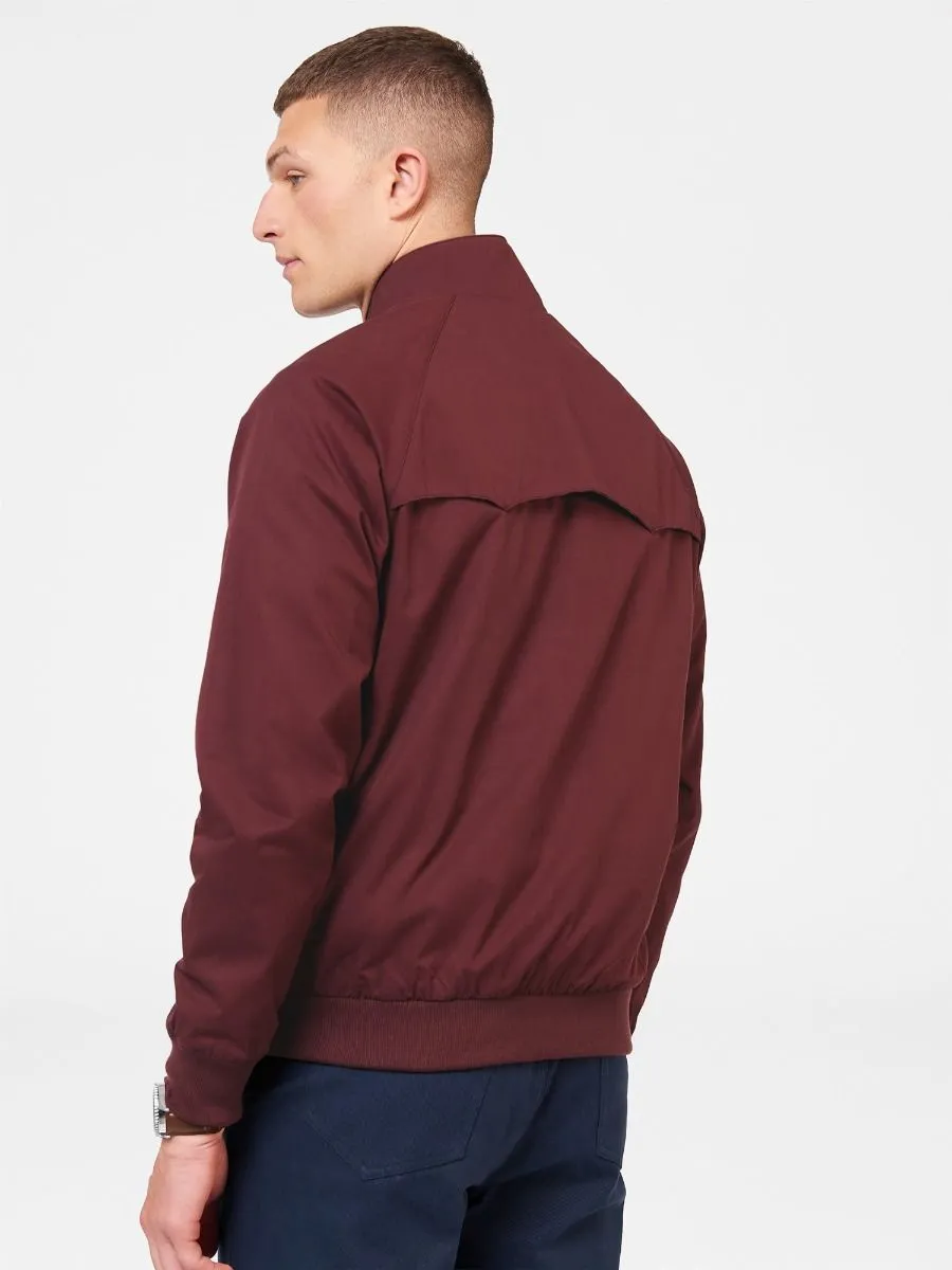 Aubergine Casual Harrington Jacket by Ben Sherman Signature