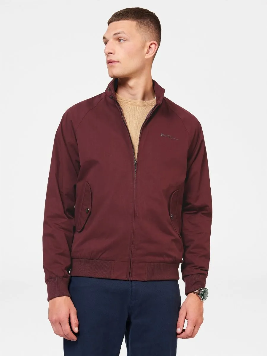 Aubergine Casual Harrington Jacket by Ben Sherman Signature