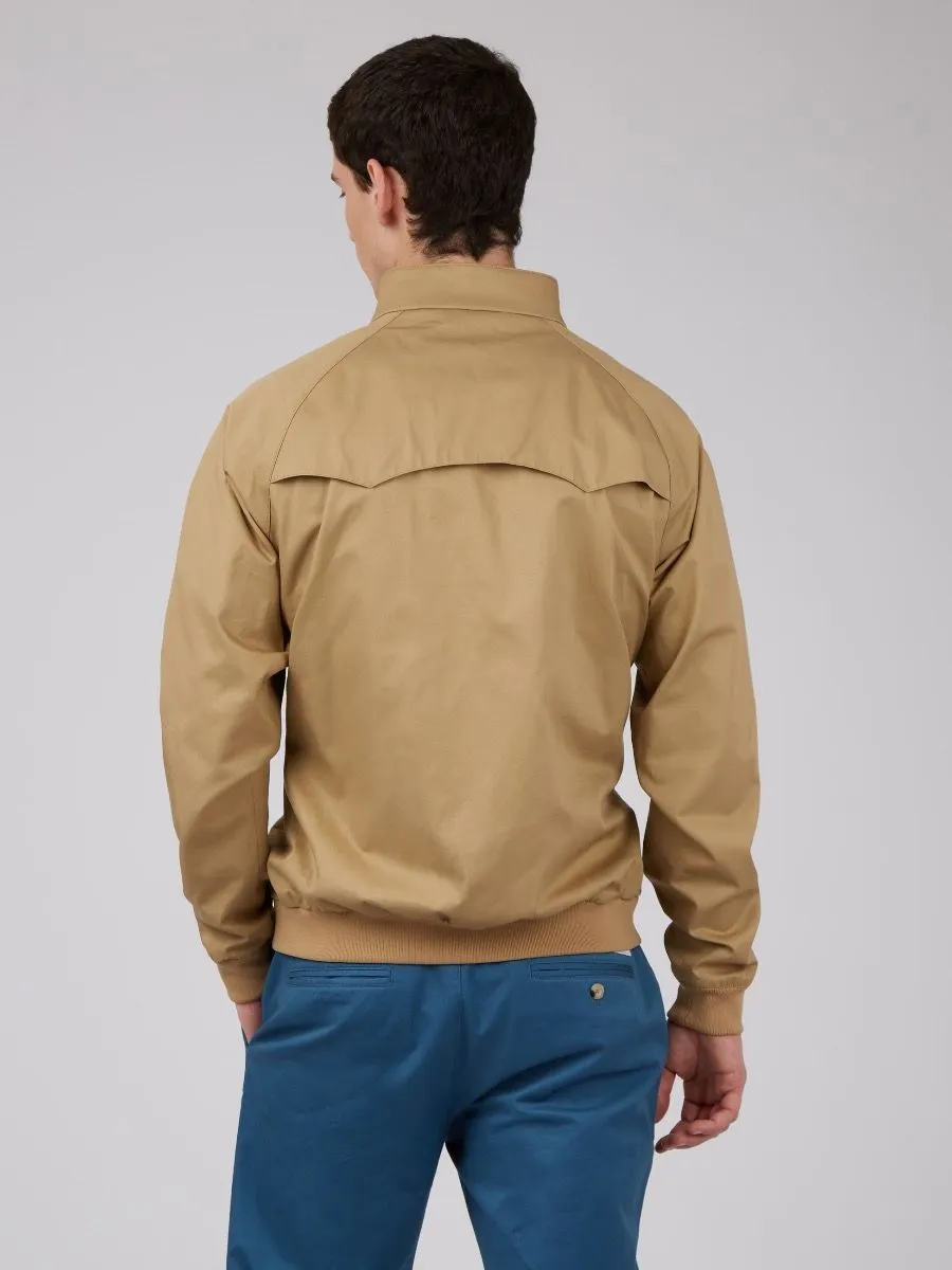 Ben Sherman Casual Harrington Jacket in Sand