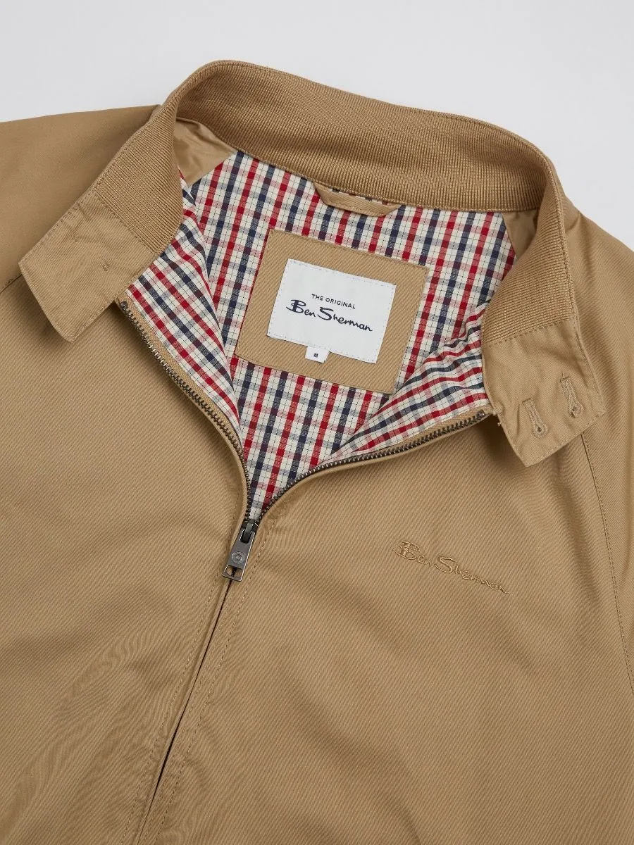 Ben Sherman Casual Harrington Jacket in Sand