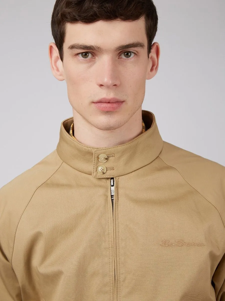 Ben Sherman Casual Harrington Jacket in Sand