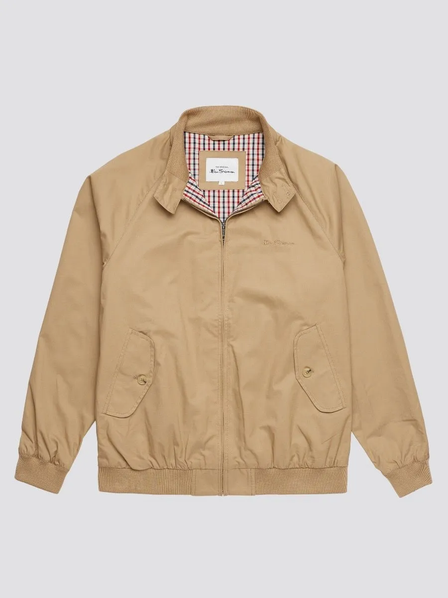 Ben Sherman Casual Harrington Jacket in Sand