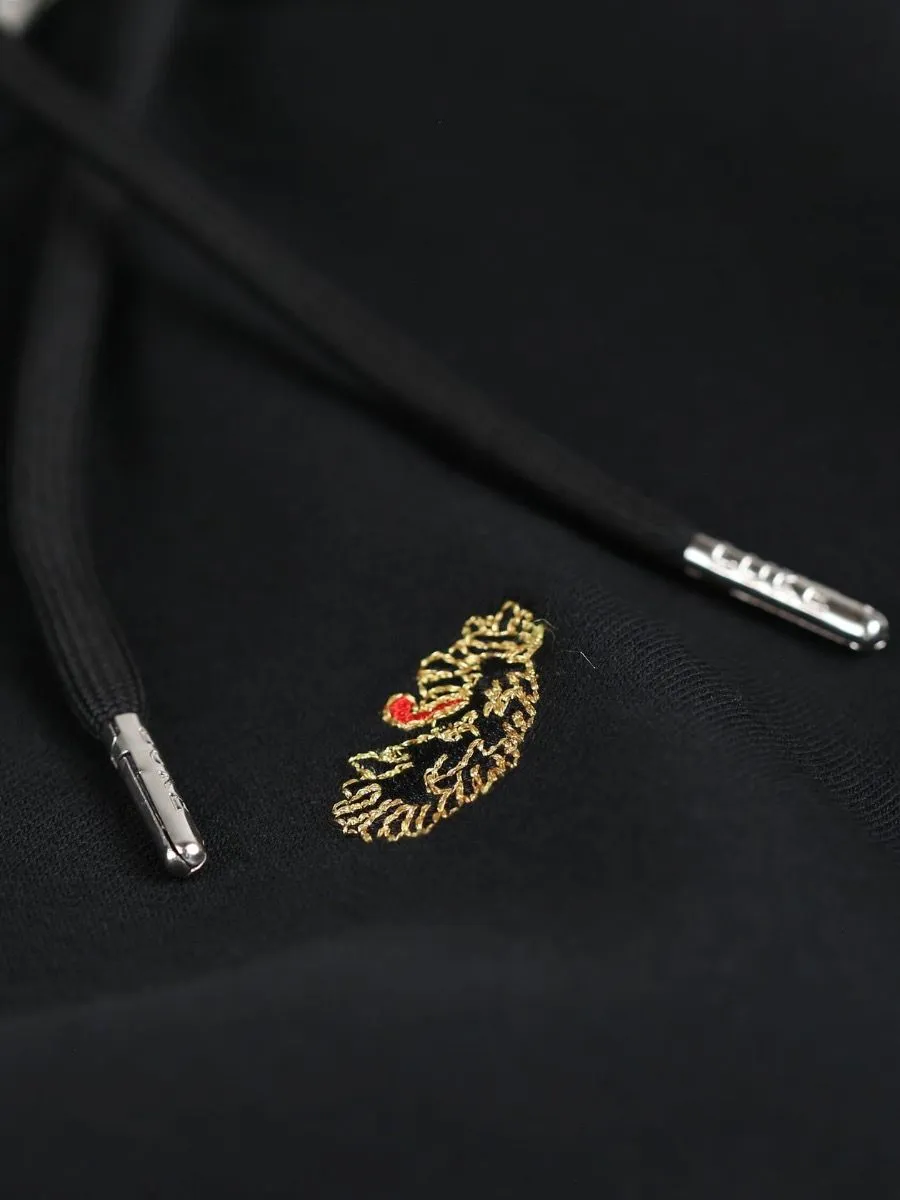 Berlin Zip Hoodies in Jet Black by Luke 1977