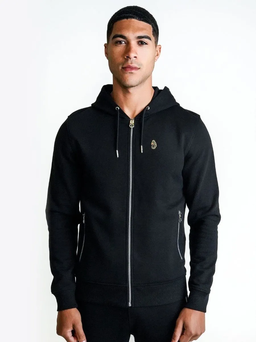 Berlin Zip Hoodies in Jet Black by Luke 1977