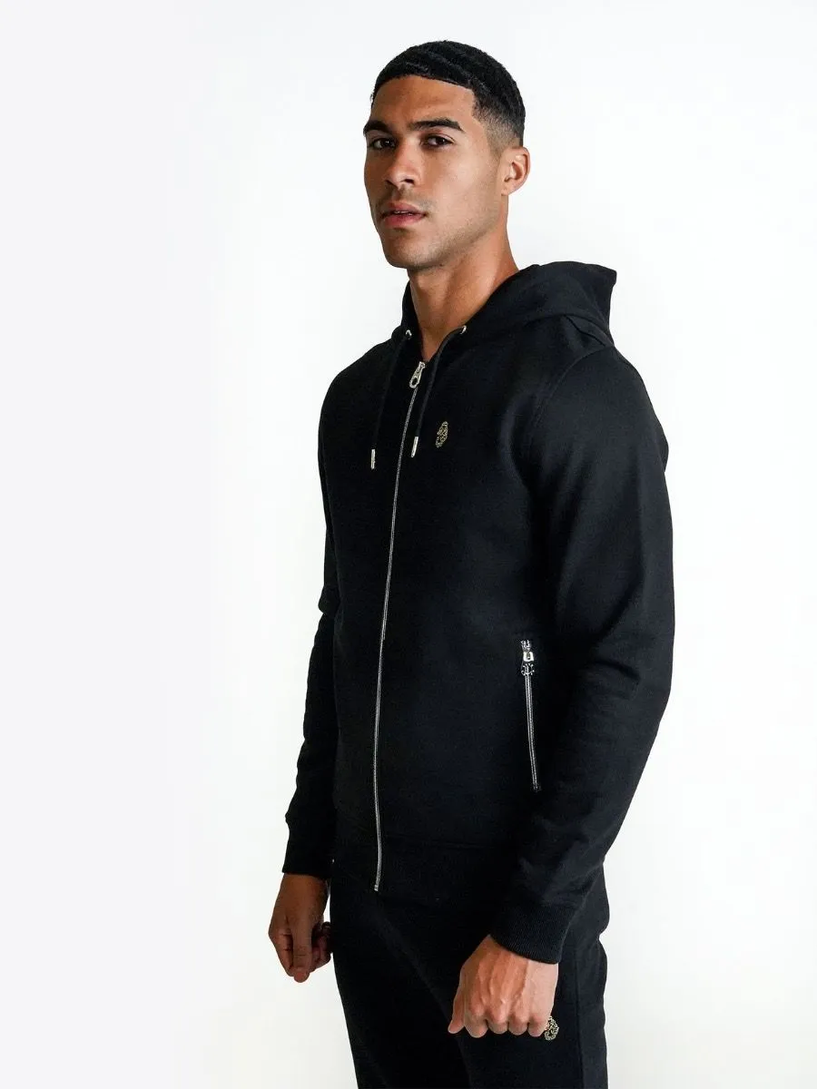 Berlin Zip Hoodies in Jet Black by Luke 1977