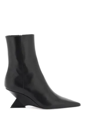 'Black Attico Cheope Ankle Boots'