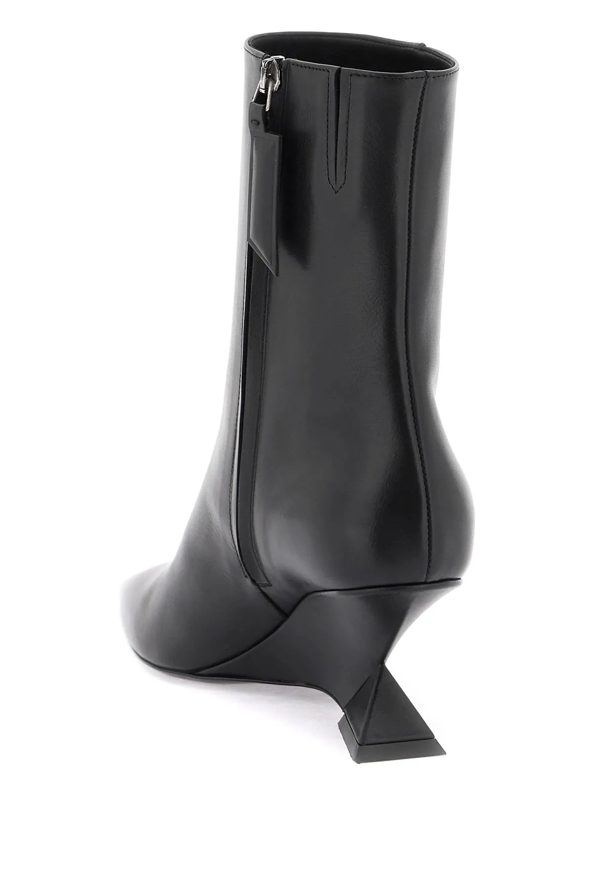 'Black Attico Cheope Ankle Boots'