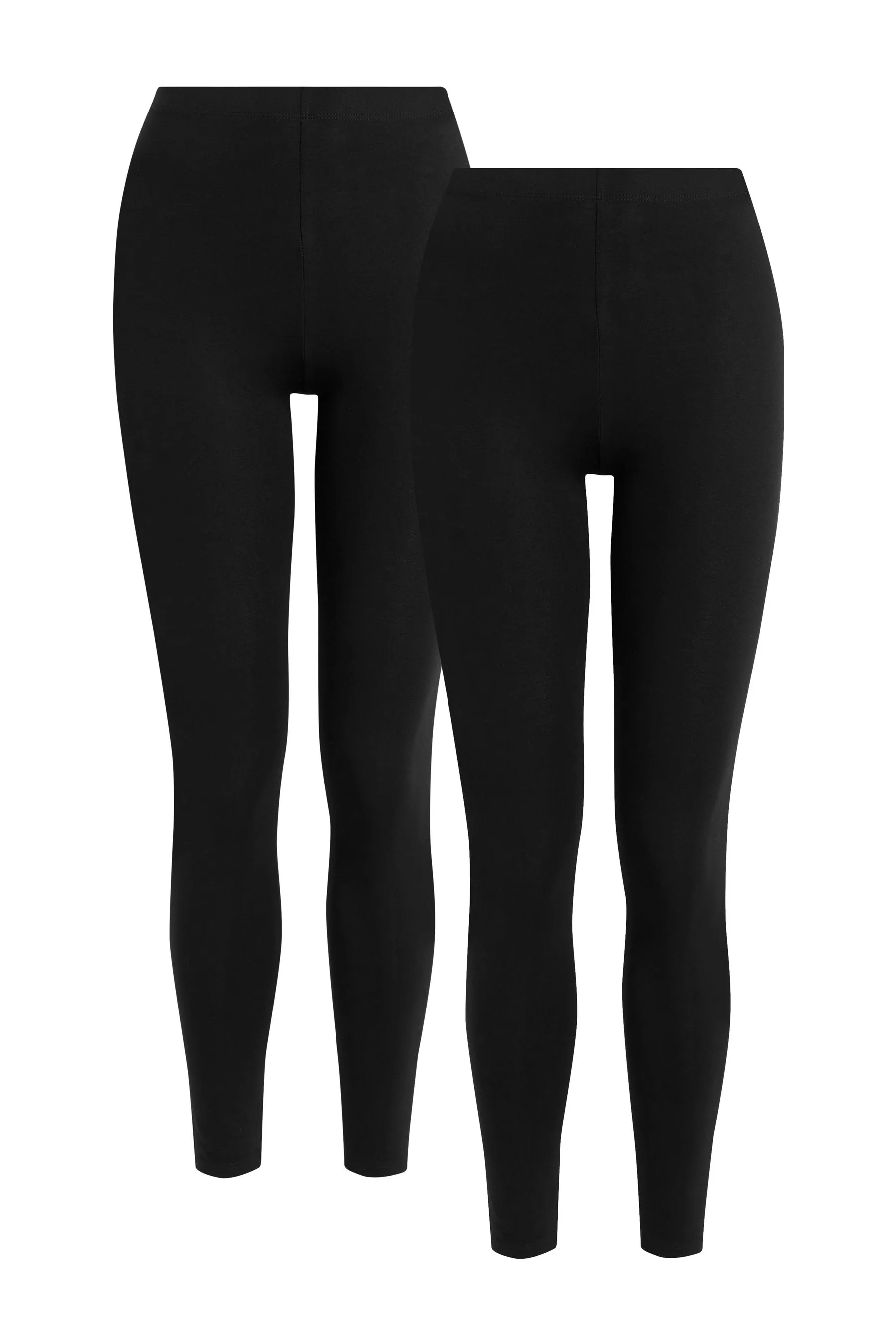 Black Full Length Leggings 2 Pack