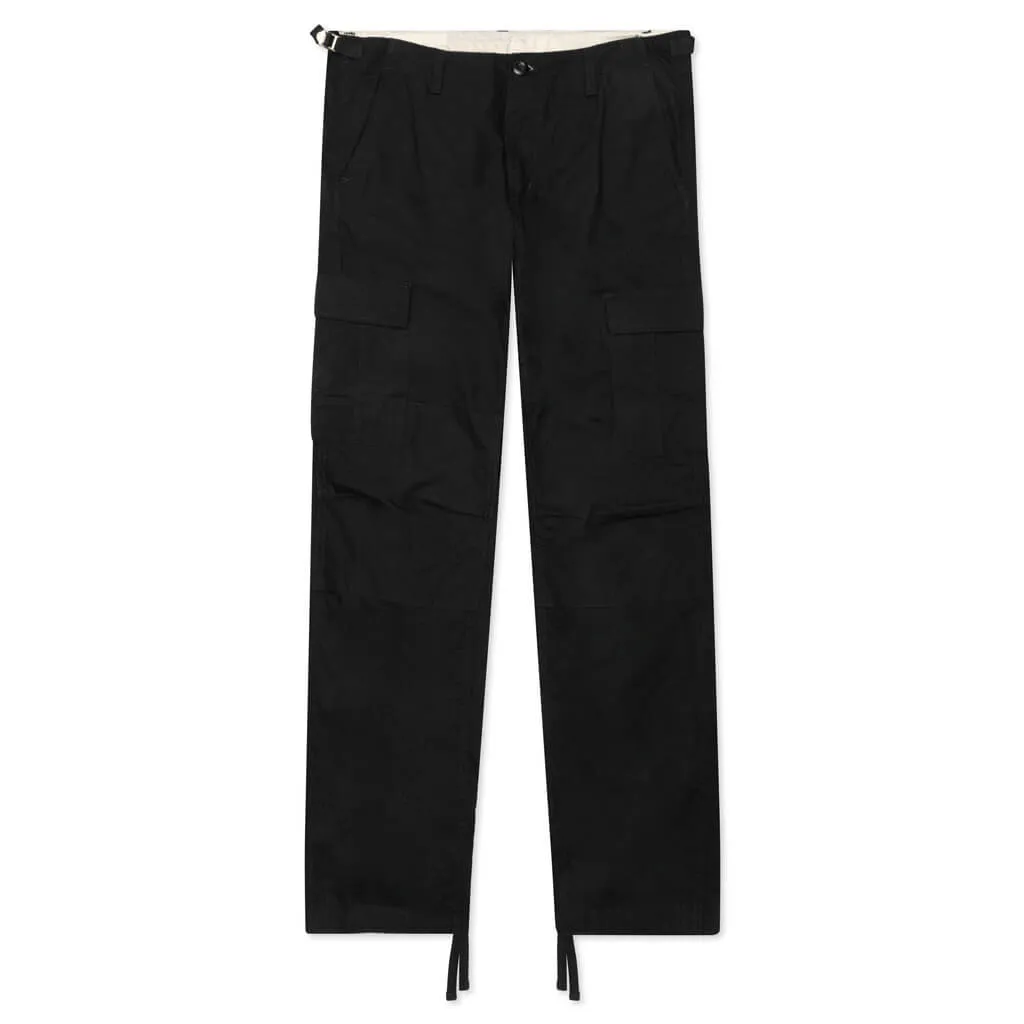 Black Rinsed Aviation Pants.