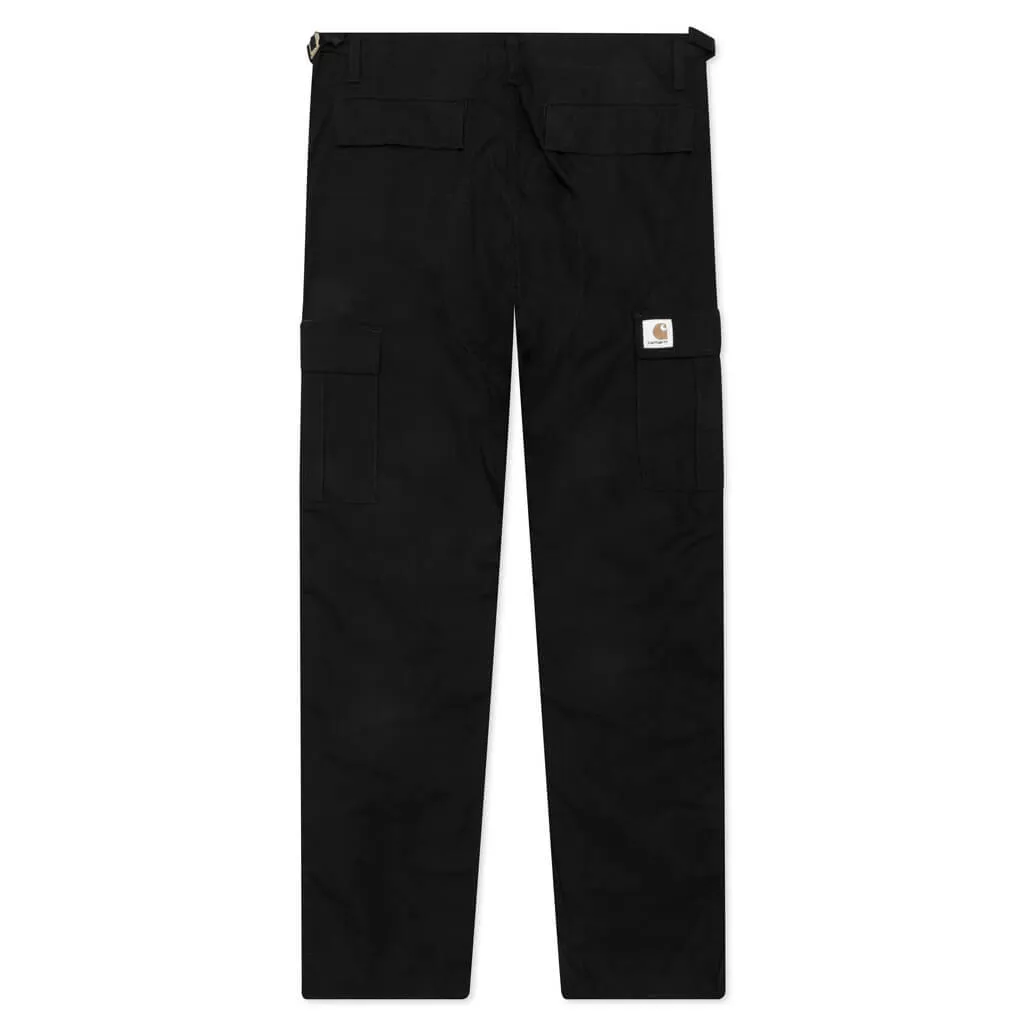 Black Rinsed Aviation Pants.