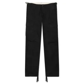 Black Rinsed Aviation Pants.