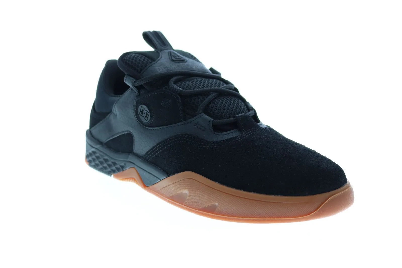 Black Suede Skate Inspired Sneakers Shoes for Men by DC Kalis ADYS100506