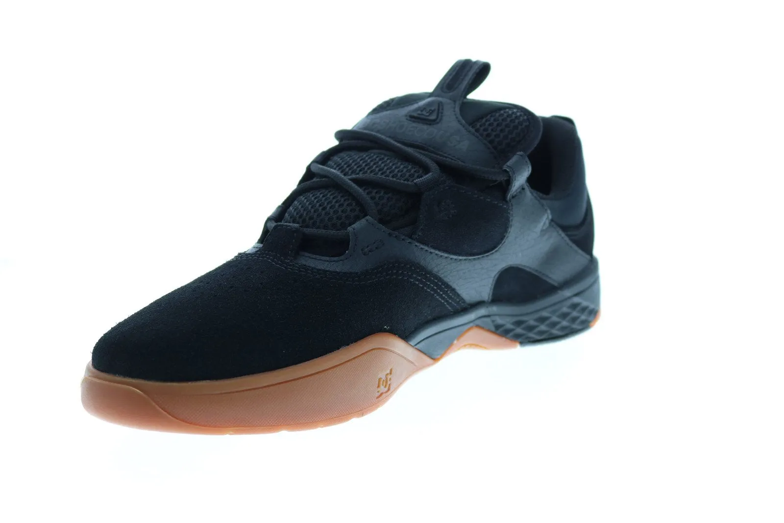 Black Suede Skate Inspired Sneakers Shoes for Men by DC Kalis ADYS100506