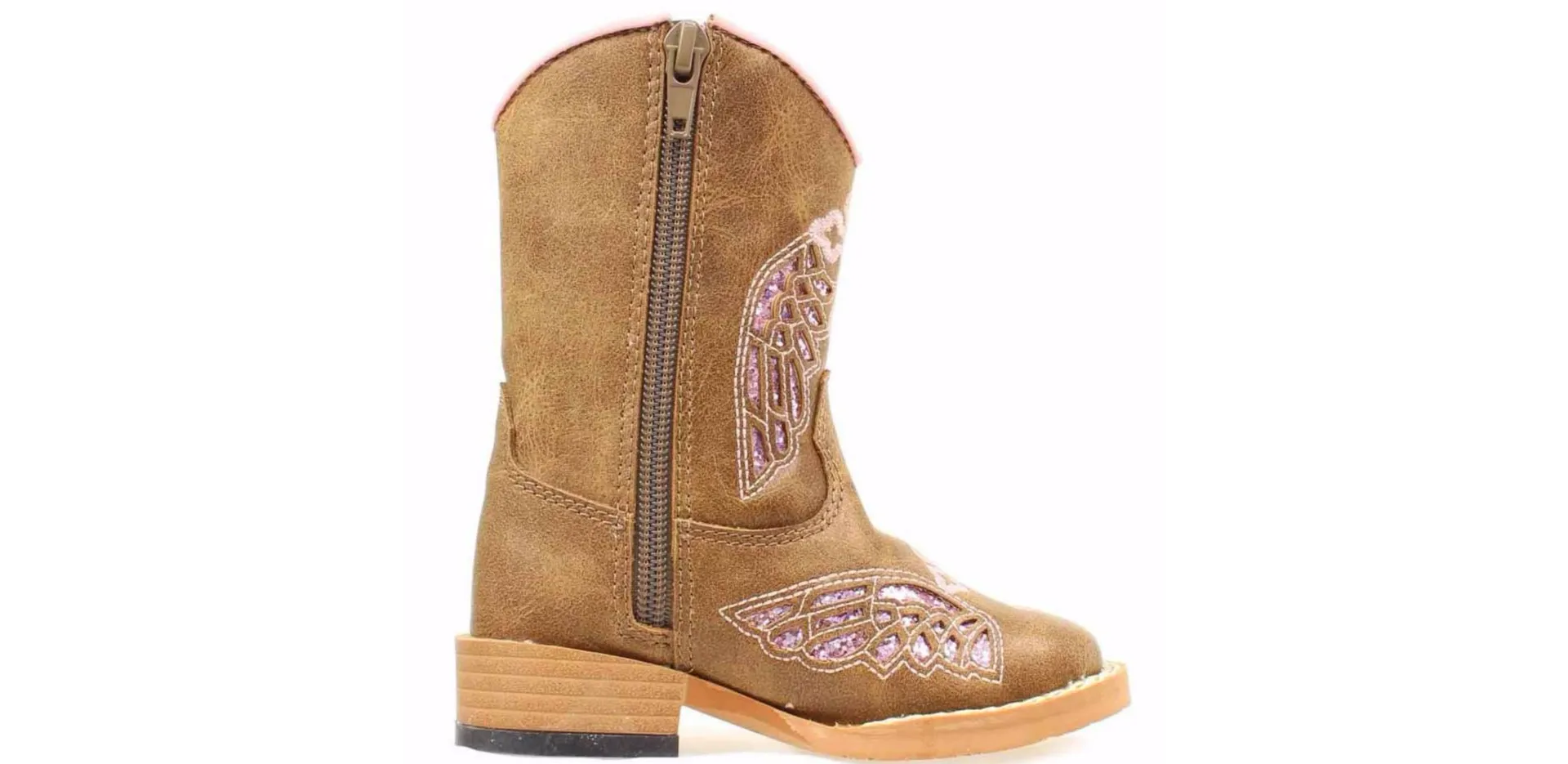 Blazin Roxx Gracie Boots for Kids - Pink and Brown