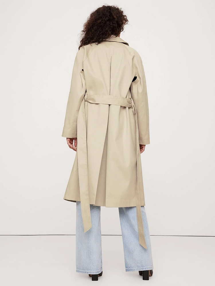 Bonded Cotton Mac Coat - Banana Republic