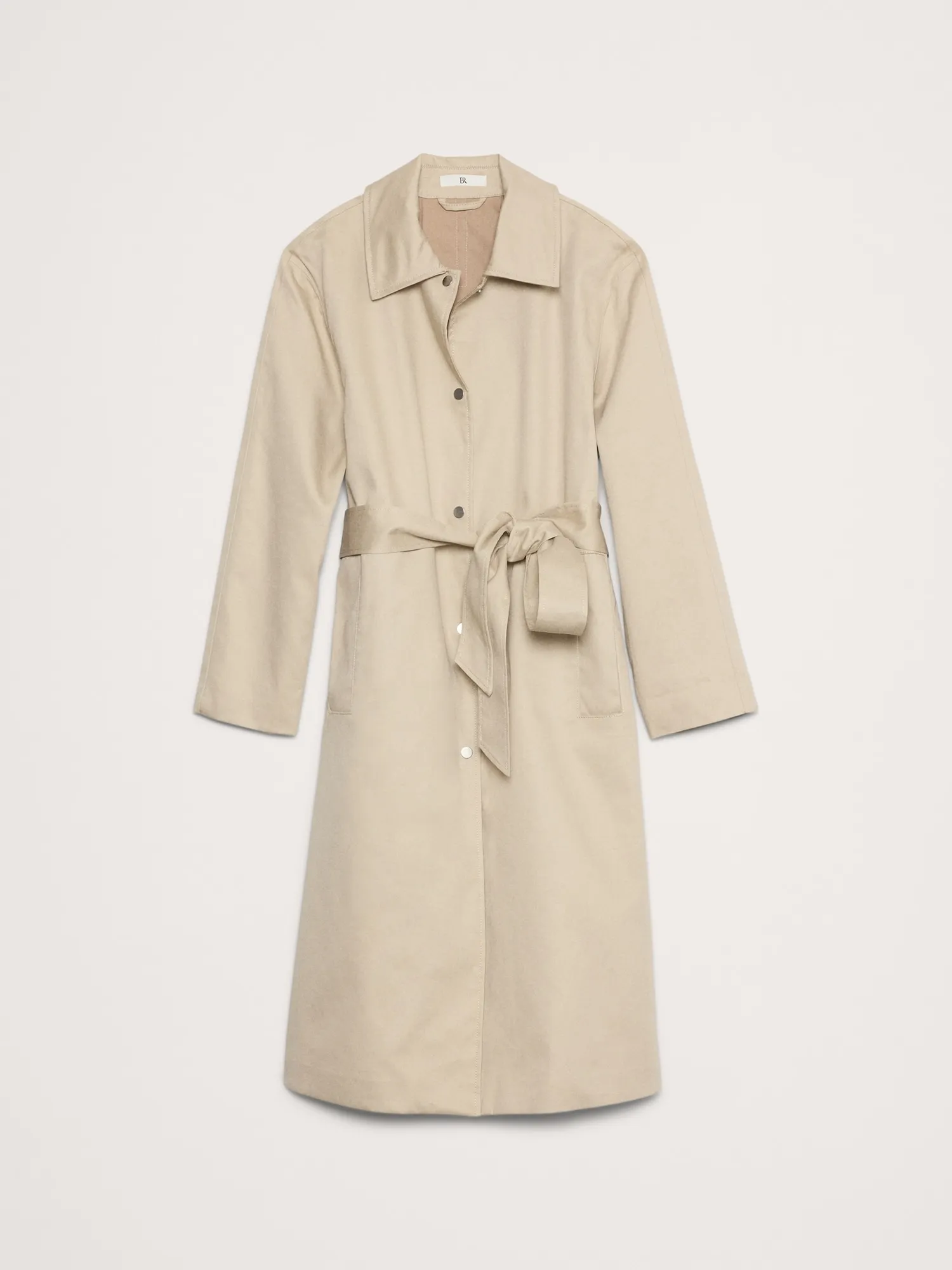 Bonded Cotton Mac Coat - Banana Republic