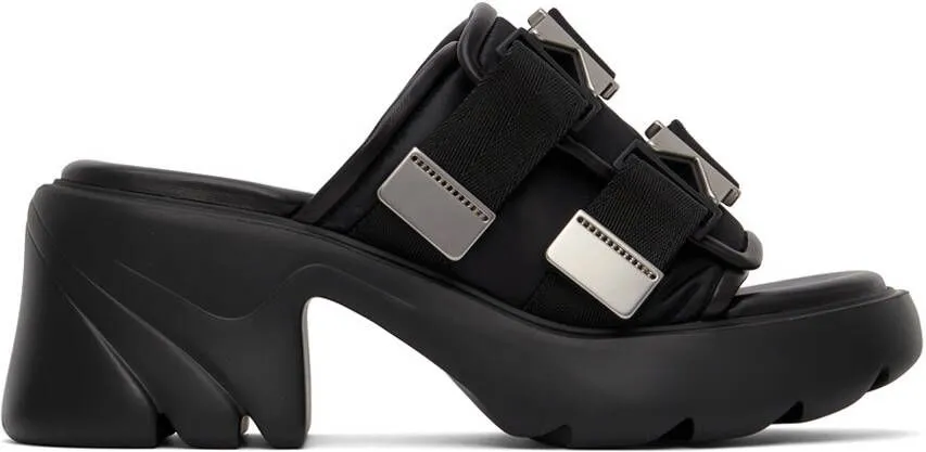 Bottega Veneta Black Flash Heeled Sandals