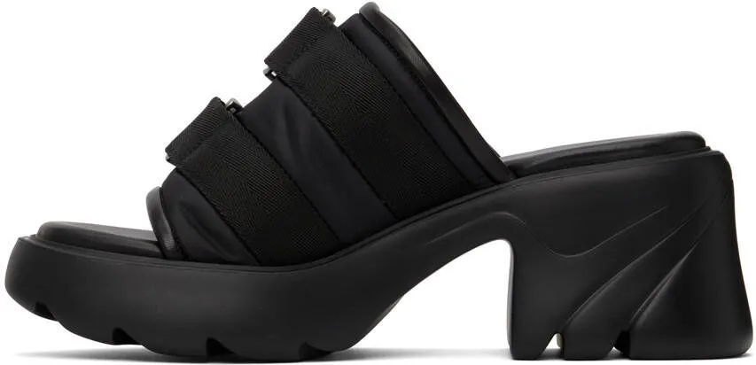 Bottega Veneta Black Flash Heeled Sandals