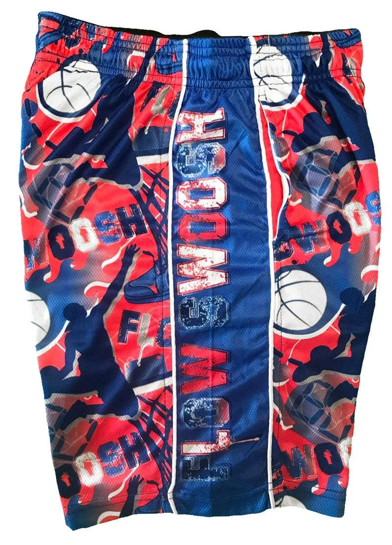 Boys Blue Red Attack Shorts