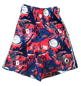 Boys Blue Red Attack Shorts