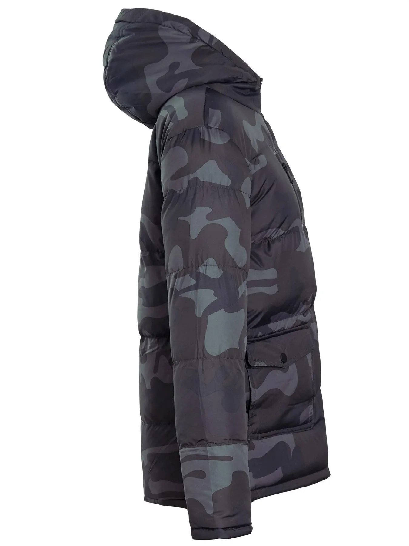 Boys Camouflage Padded Shower Repellent Coat, Ages 7 to 13 Years