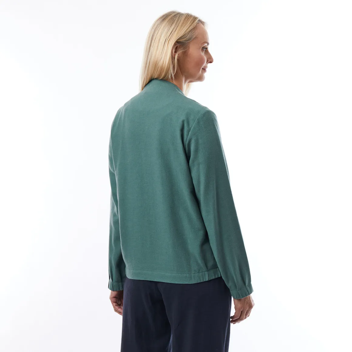 Brisa Linen Jacket - Women's Venice Green