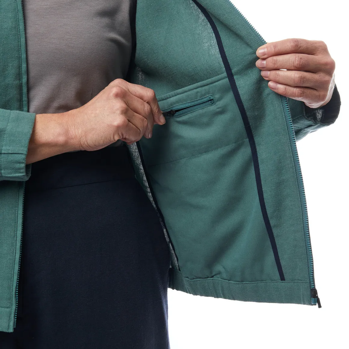 Brisa Linen Jacket - Women's Venice Green