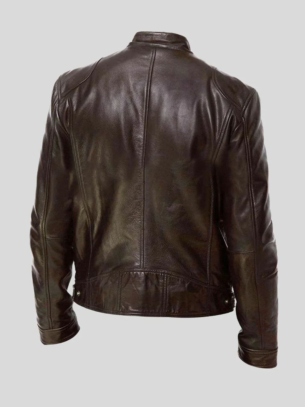 Brown Biker Leather Jacket for Men - Ohoka | Leather Jackets NZ