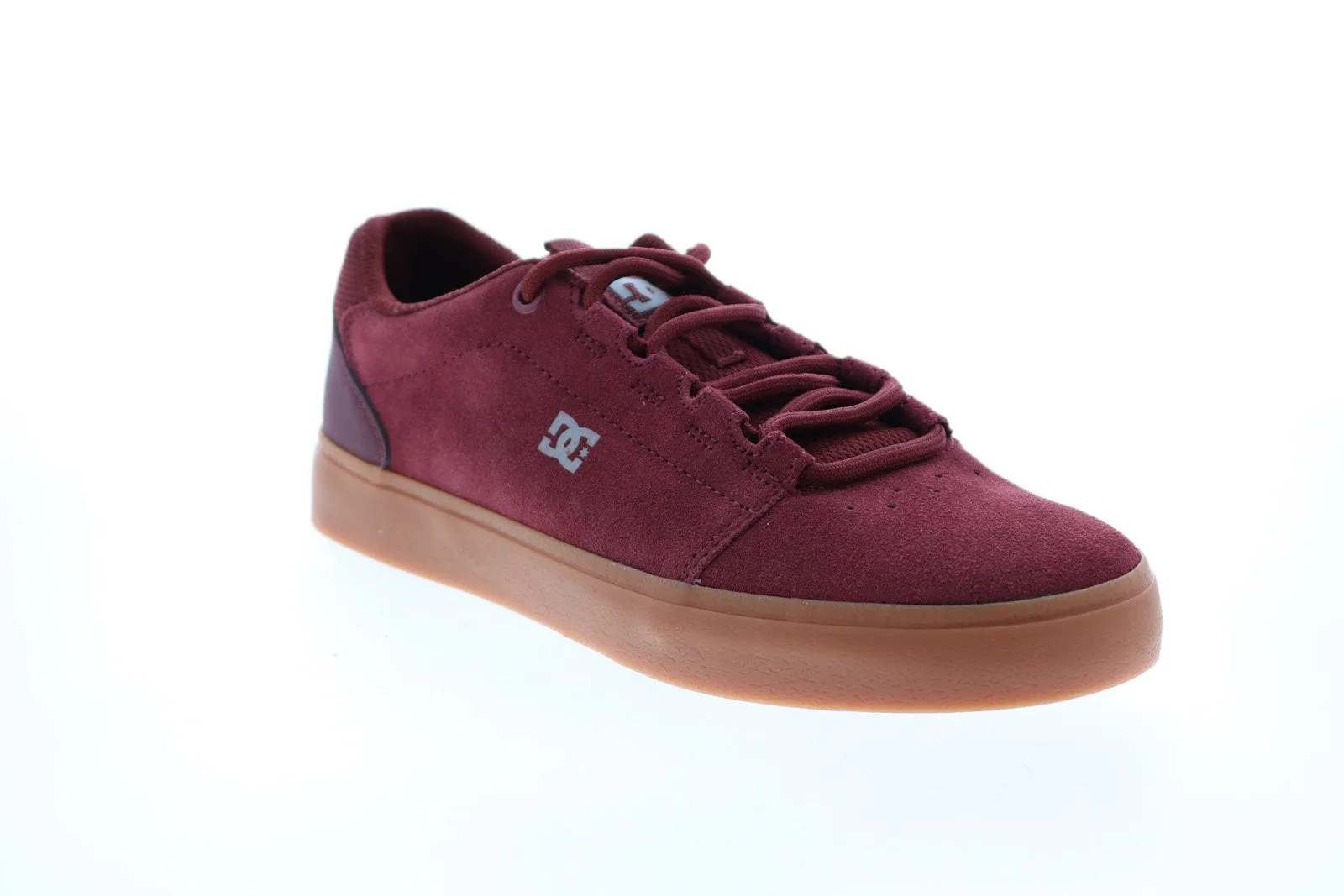 Burgundy Suede Skate Sneakers Shoes for Men - DC Hyde ADYS300580