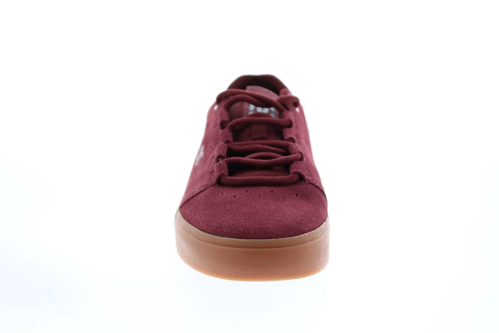 Burgundy Suede Skate Sneakers Shoes for Men - DC Hyde ADYS300580