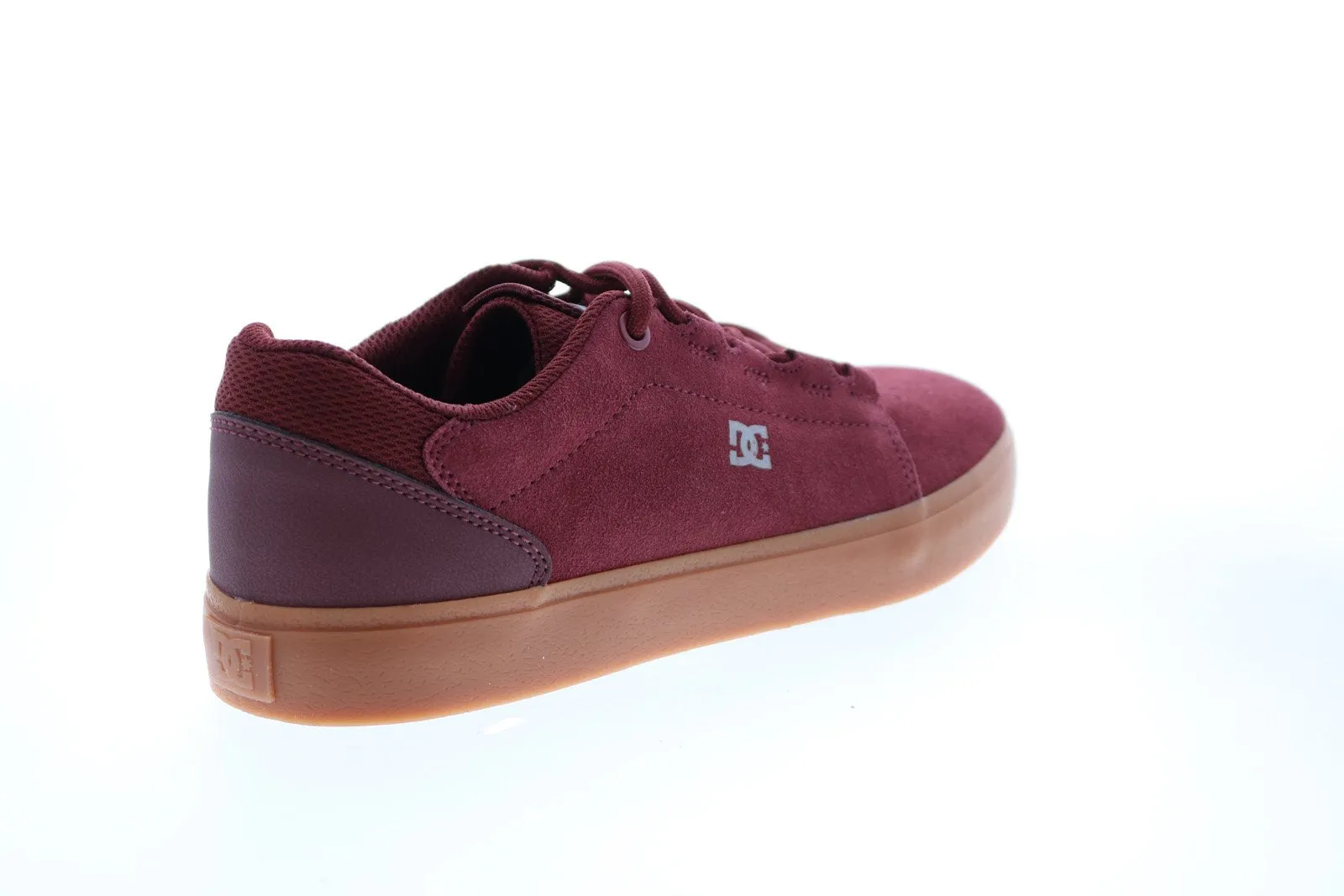 Burgundy Suede Skate Sneakers Shoes for Men - DC Hyde ADYS300580