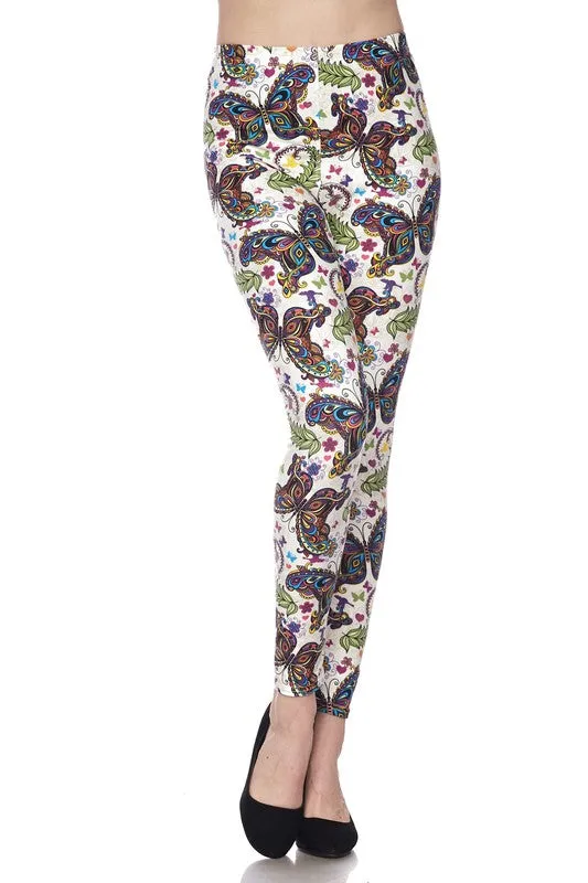 Butterfly Print Leggings