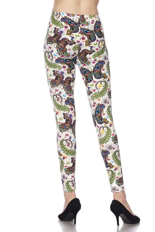 Butterfly Print Leggings