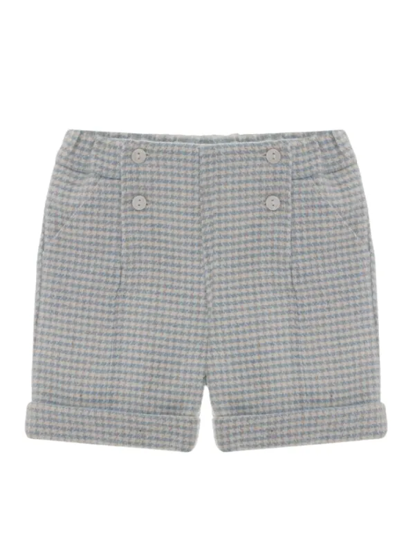 Checkered Blue Patachou Shorts