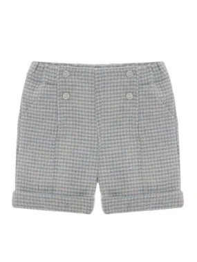 Checkered Blue Patachou Shorts